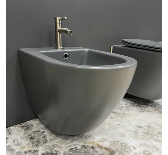 Подвесное биде VBI VULCANO GREY MATT