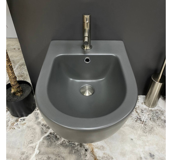 Подвесное биде VBI VULCANO GREY MATT