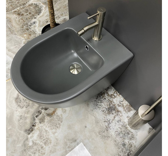 Подвесное биде VBI VULCANO GREY MATT