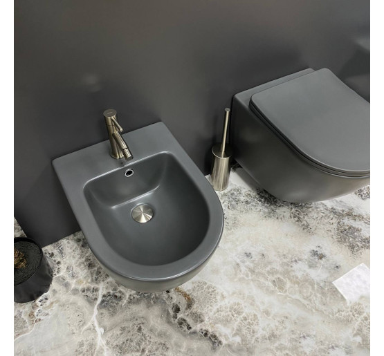 Подвесное биде VBI VULCANO GREY MATT