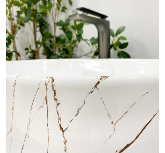 Умывальник (раковина) VBI VERONA 60 GOLD MARMO GLOSSY накладной