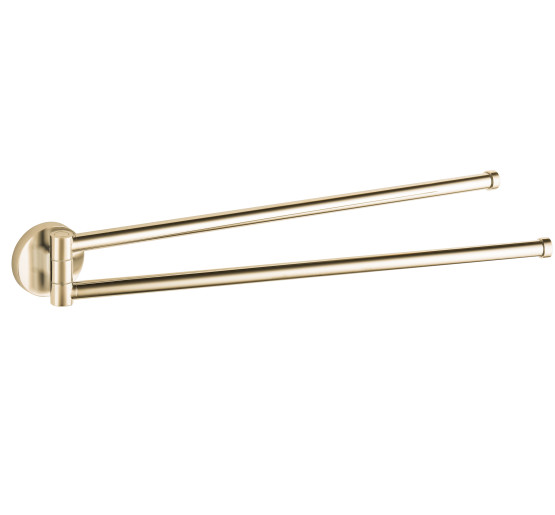 Вішалка для рушників VBI VENUS BRUSH GOLD поворотна подвійна