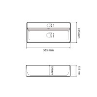 Умивальник (раковина) VBI TAVERNOLA WHITE накладний
