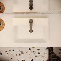 Умивальник (раковина) VBI PADUA 50 WHITE накладний підвісний