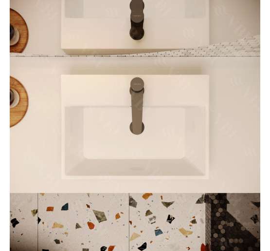 Умивальник (раковина) VBI PADUA 50 WHITE накладний підвісний