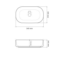 Умивальник (раковина) VBI IMOLA WHITE накладний