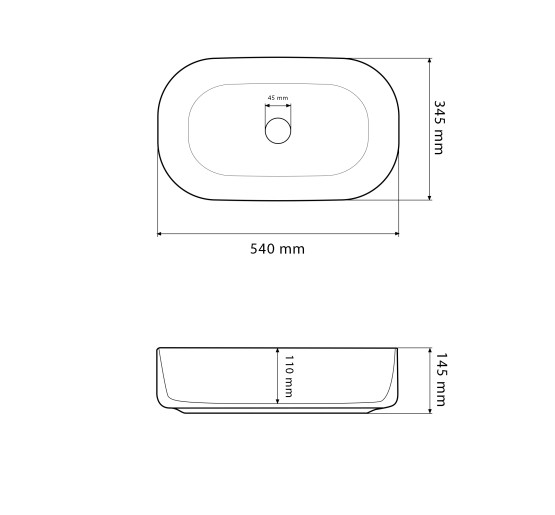 Умивальник (раковина) VBI IMOLA WHITE накладний