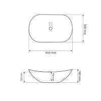 Умивальник (раковина) VBI TURIN GOLD GLOSSY накладний