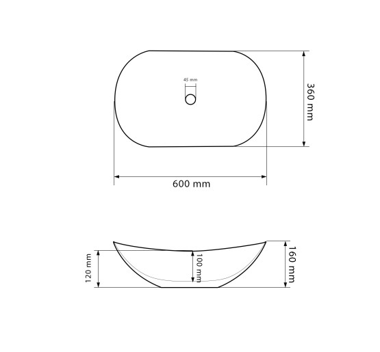 Умывальник (раковина) VBI TURIN GOLD GLOSSY накладной