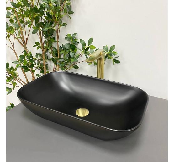 Умивальник (раковина) VBI AVEZZANO BLACK MATT накладний