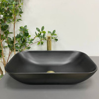 Умывальник (раковина) VBI AVEZZANO BLACK MATT накладной