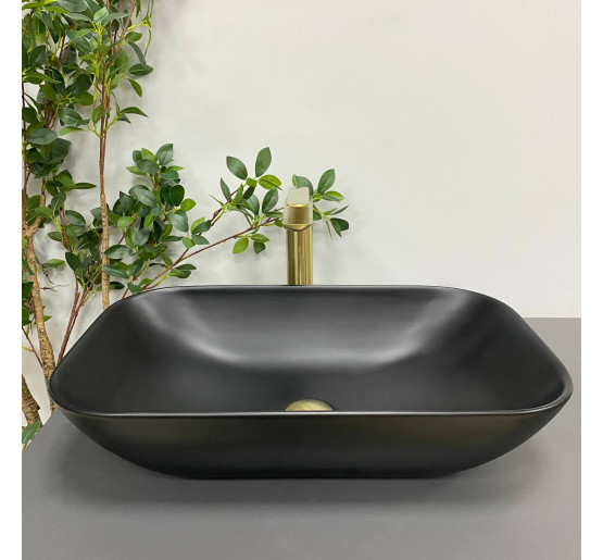 Умивальник (раковина) VBI AVEZZANO BLACK MATT накладний