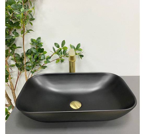 Умивальник (раковина) VBI AVEZZANO BLACK MATT накладний