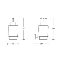 Дозатор для жидкого мыла VBI MERCURY CHROME