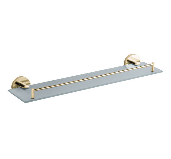 Полиця скляна VBI VENUS BRUSH GOLD