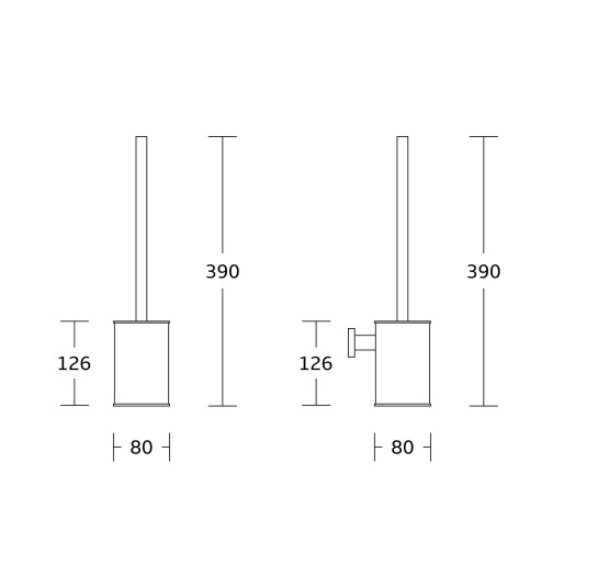 Ёршик для унитаза VBI ROUND GOLD