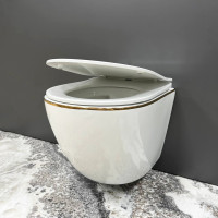 Підвісний унітаз VBI VULCANO WHITE GOLD EDGE