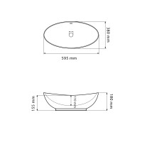 Умывальник (раковина) VBI ANKONA WHITE накладной