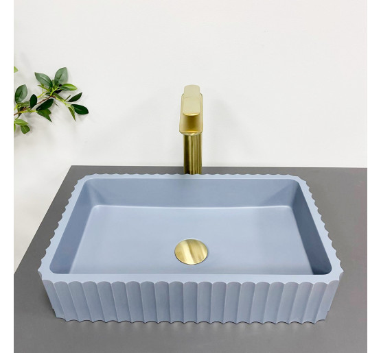 Умывальник (раковина) VBI FLORENTIA BLUE MATT накладной