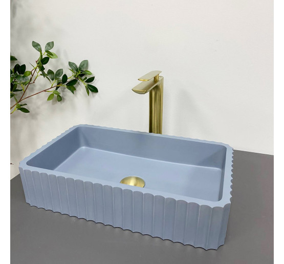 Умывальник (раковина) VBI FLORENTIA BLUE MATT накладной