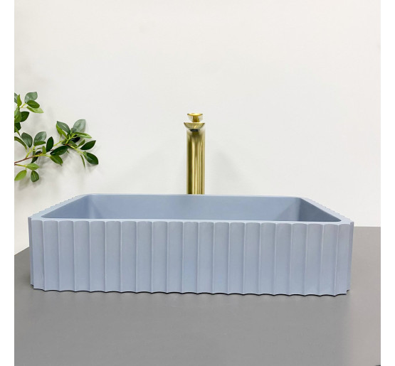 Умывальник (раковина) VBI FLORENTIA BLUE MATT накладной