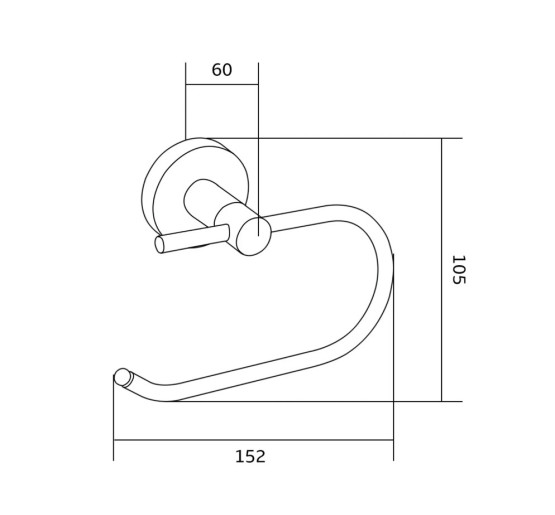 Держатель для туалетной бумаги VBI VENUS 2 BRUSHED GOLD