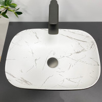 Умивальник (раковина) VBI RAVENNA MARMO BLACK MATT накладний