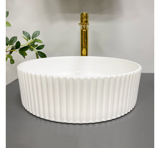 Умывальник (раковина) VBI BRINDISI M WHITE накладной