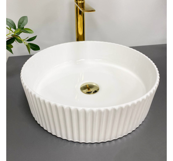 Умывальник (раковина) VBI BRINDISI M WHITE накладной