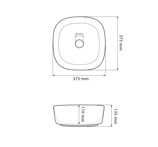 Умывальник (раковина) VBI AREZZO TERRACOTTA MATT накладной