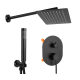 Душова система REA OVAL BLACK + BOX прихованого монтажу