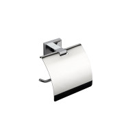 Держатель для туалетной бумаги с крышкой VBI MERCURY CHROME