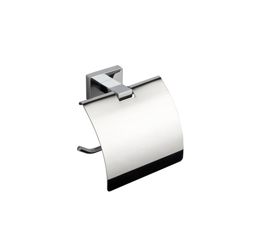 Держатель для туалетной бумаги с крышкой VBI MERCURY CHROME