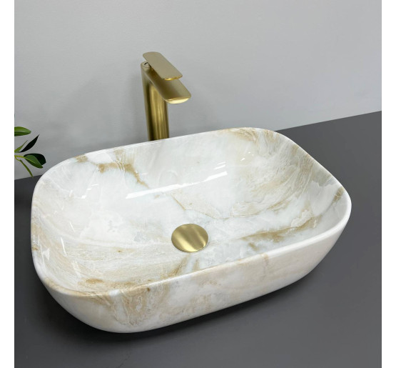 Умивальник (раковина) VBI RAVENNA LABRADORITE GLOSSY накладний