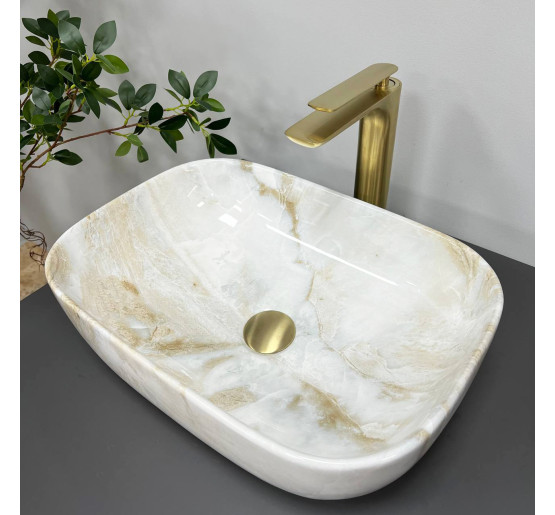 Умивальник (раковина) VBI RAVENNA LABRADORITE GLOSSY накладний