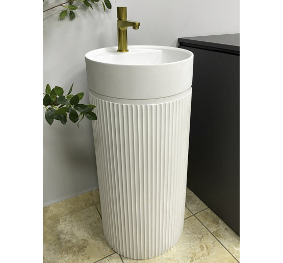 Умивальник (раковина) VBI MIRANO WHITE MATT підлоговий