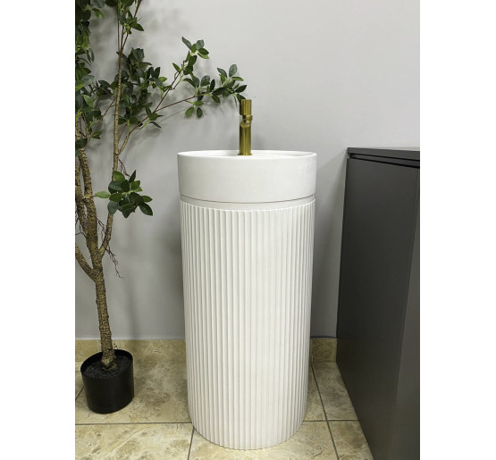 Умивальник (раковина) VBI MIRANO WHITE MATT підлоговий