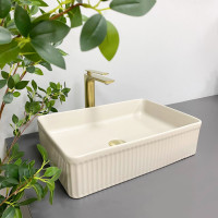 Умивальник (раковина) VBI BRESCIA BEIGE MATT накладний