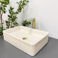 Умивальник (раковина) VBI BRESCIA BEIGE MATT накладний