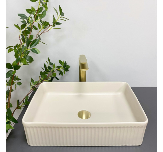 Умывальник (раковина) VBI BRESCIA BEIGE MATT накладной