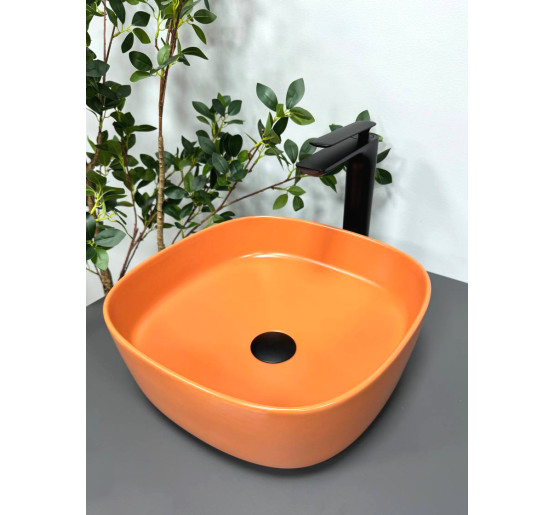 Умывальник (раковина) VBI AREZZO TERRACOTTA MATT накладной