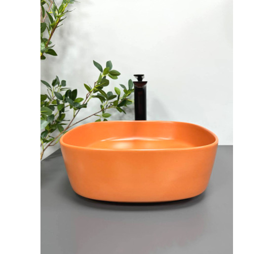 Умывальник (раковина) VBI AREZZO TERRACOTTA MATT накладной