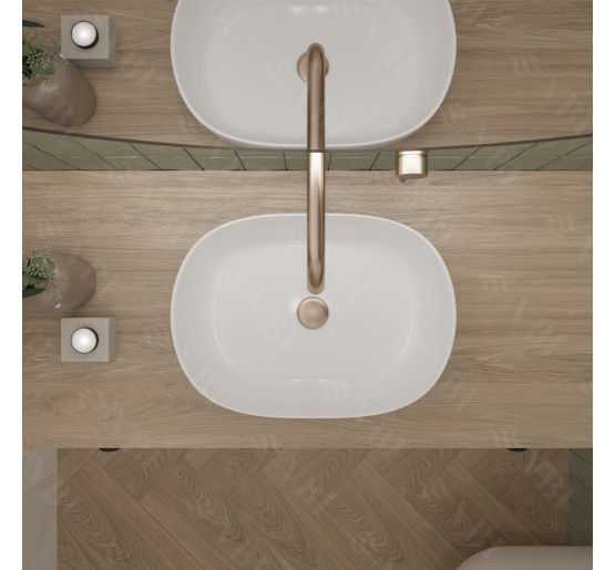 Умивальник (раковина) VBI MODENA S WHITE накладний