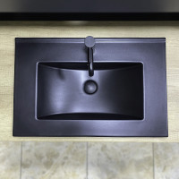 Умивальник (раковина) VBI FERRARA 70 BLACK MATT врізний