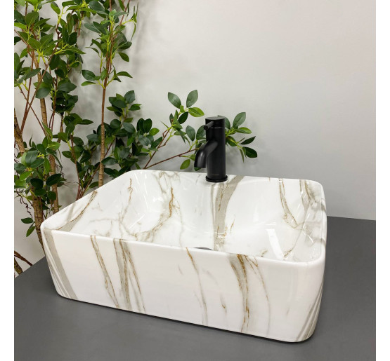 Умивальник (раковина) VBI FORLI MARMO GLOSSY накладний