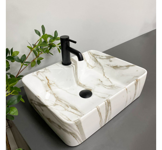 Умивальник (раковина) VBI FORLI MARMO GLOSSY накладний