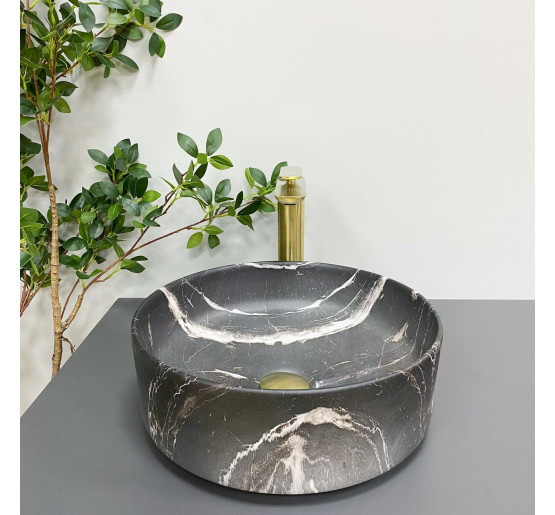Умывальник (раковина) VBI PRATO BLACK ONYX MATT накладной