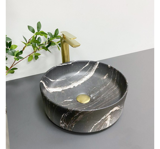 Умывальник (раковина) VBI PRATO BLACK ONYX MATT накладной