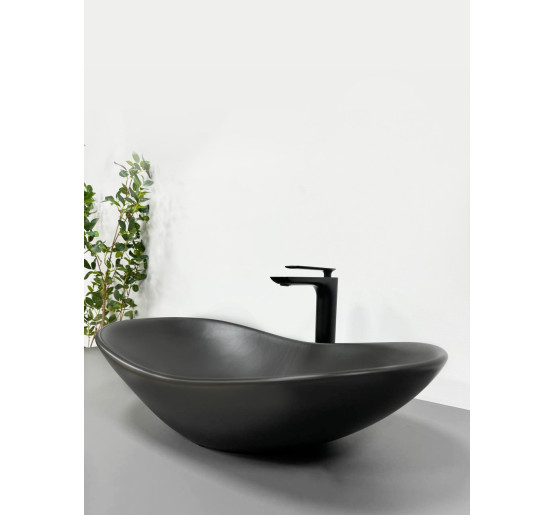 Умывальник (раковина) VBI TURIN BLACK MATT накладной