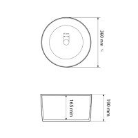Умивальник (раковина) VBI FARINI WHITE накладний